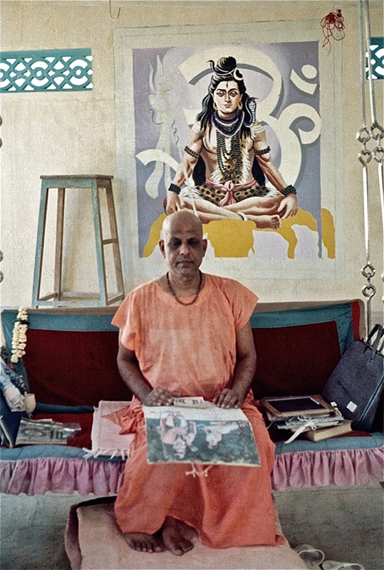 Swami Kripalvananda (Swami Kripalu) at Malav Ashram in 1970.
