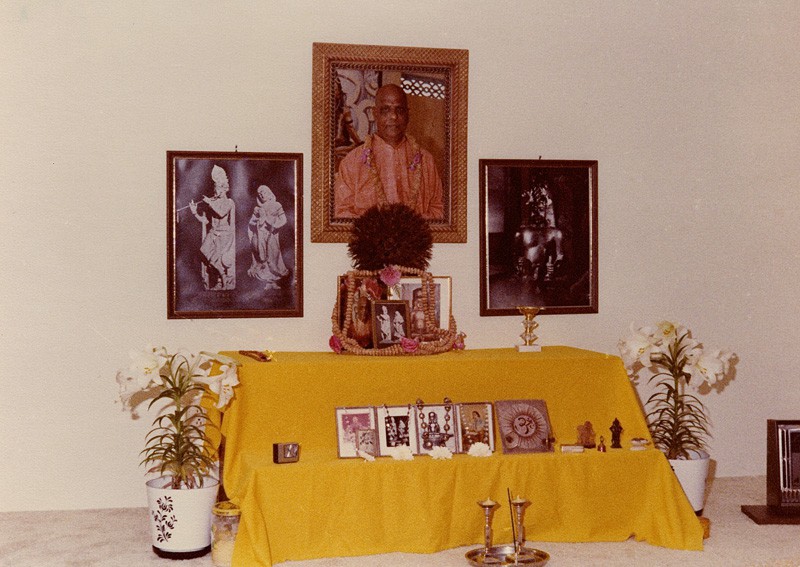 Ramesh and Neeta Panchal's Home altar in Nebraska.