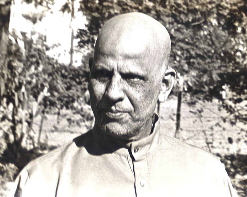 Swami Kripalvananda (Swami Kripalu) at Malav Ashram, 1976.