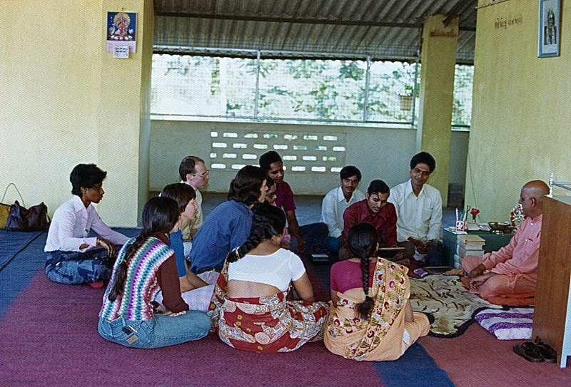 Swami Kriplalvananda (Swami Kripalu) at Yogi Shanti Desai's Group Tour - Kayavarohan, India. December, 1974