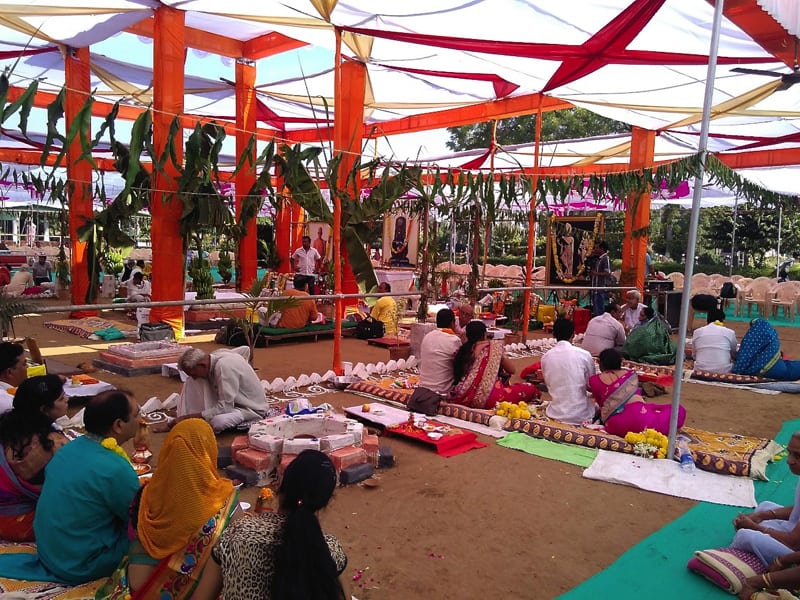 Prana Pratishtha 2016. Puja ceremony.