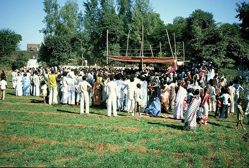 Mahasamadhi 1981. Final Darshan and Burial of Bapuji, Malav – December 31, 1981