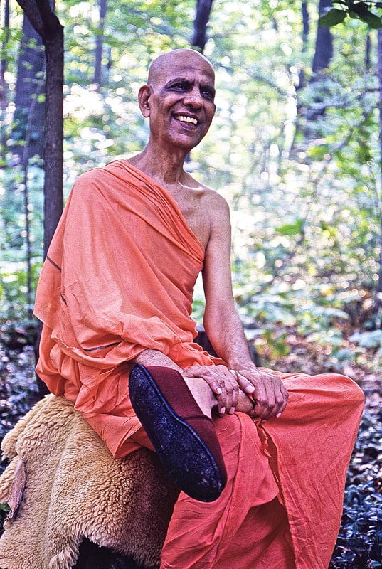Swami Kripalvananda (Swami Kripalu) at Kripalu Yoga Ashram. Muktidham. July, 1981.