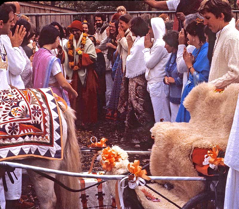 Swami Kripalvananda's (Swami Kripalu's) Arrival in America. Fun time pony cart ride.