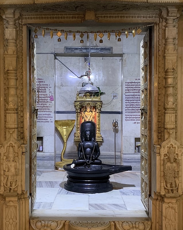 Bhagavan Lakulisha - Kayavarohan. Bhagavan Lakulisha within the Garbhagriha, the innermost sanctuary of the temple. "Womb Chamber."