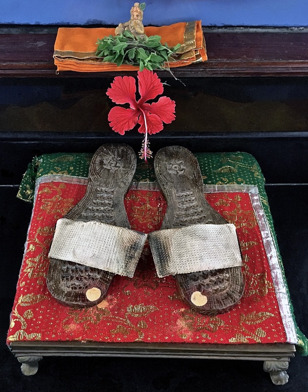 Swami Kripalvananda's (Swami Kripalu's) shoes