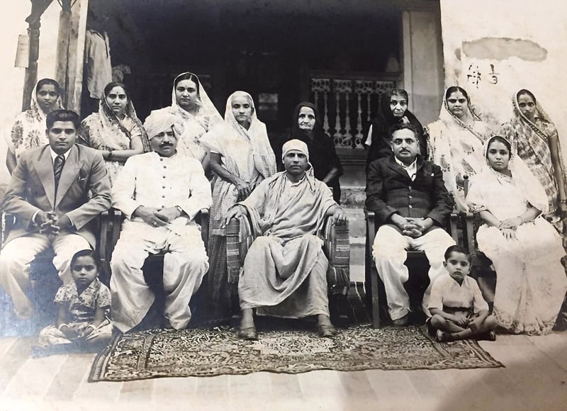 Family of Vijay Sihji Thakor. Eral Village, approximately 1966.